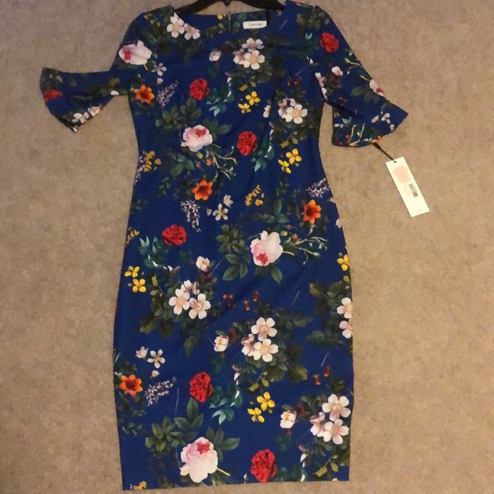 NWT Calvin Klein Floral Dress